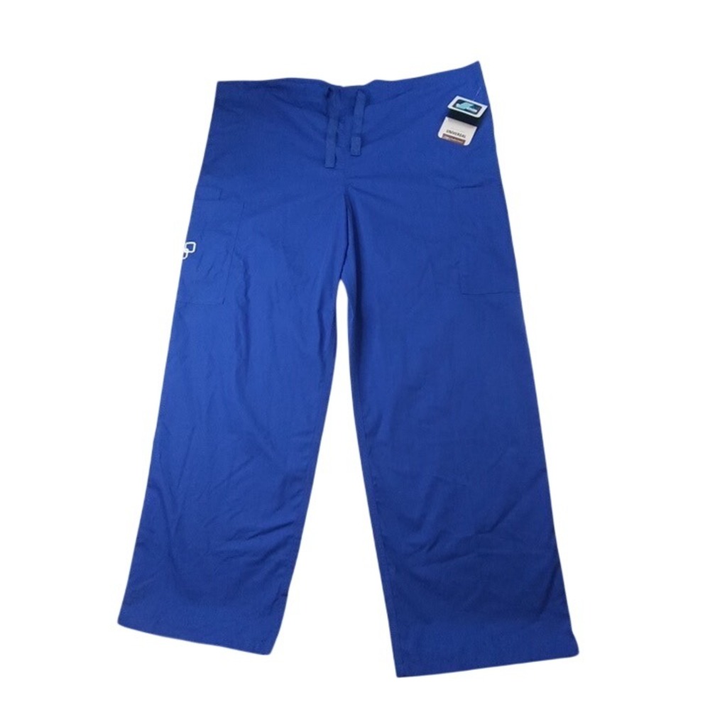 NWT-Adar Medical‎ Uniforms Blue Scrub Pants Cargo Pockets Drawstring Waist XLG